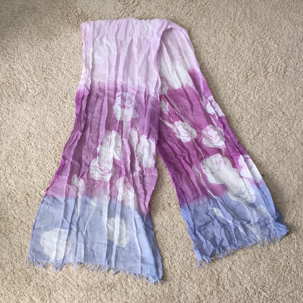 JJill pleated ombré scarf